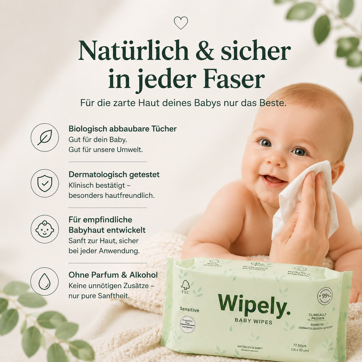 Wipely Baby Feuchttücher